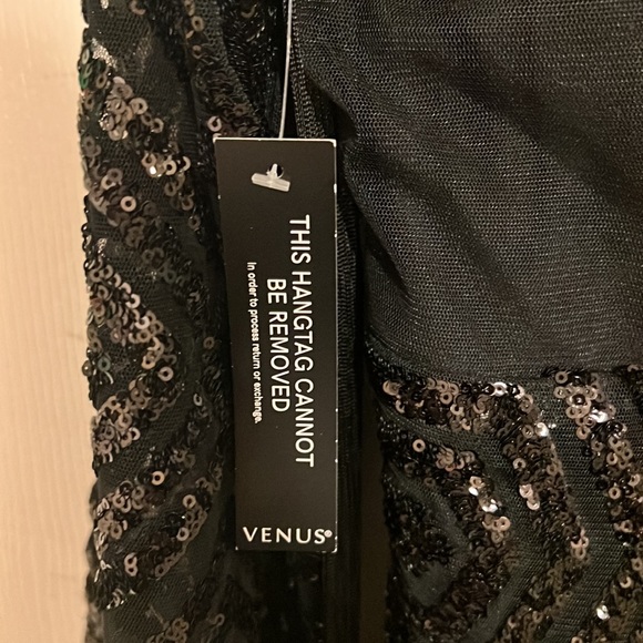 Sequin Fringe V-neck Cocktail Dress - Picture 8 of 8